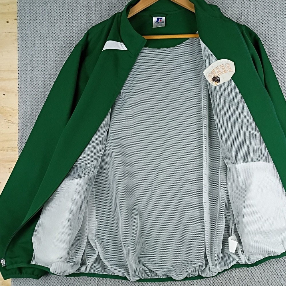 Russell Athletic Track Jacket Men Medium Green Baylor Bears Collegiate Warm Up - Picture 3 of 10